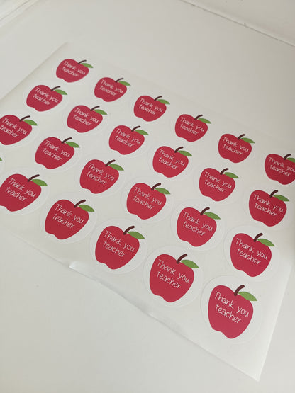 SALE - 45mm Teacher Stickers | Gift Bag Stickers | Thank You Teacher