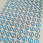 Blue Baby Footprint Stickers | Various Sizes | Baby Shower Party Stickers | Baby Shower Stickers