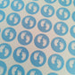 Blue Baby Footprint Stickers | Various Sizes | Baby Shower Party Stickers | Baby Shower Stickers