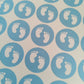 Blue Baby Footprint Stickers | Various Sizes | Baby Shower Party Stickers | Baby Shower Stickers