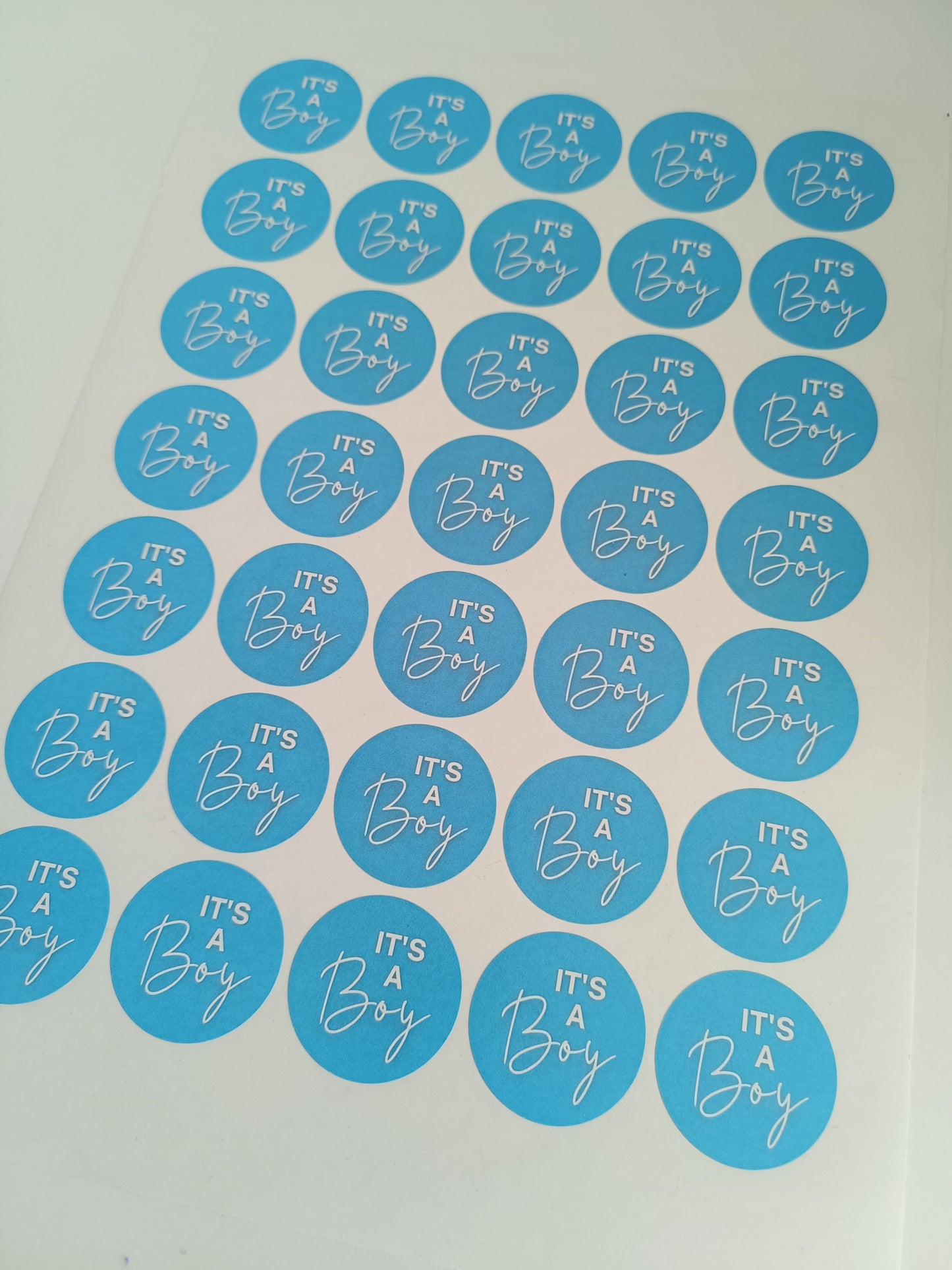 SALE - It's A Boy Stickers | 19MM | Baby Shower Party Stickers | Baby Boy Stickers