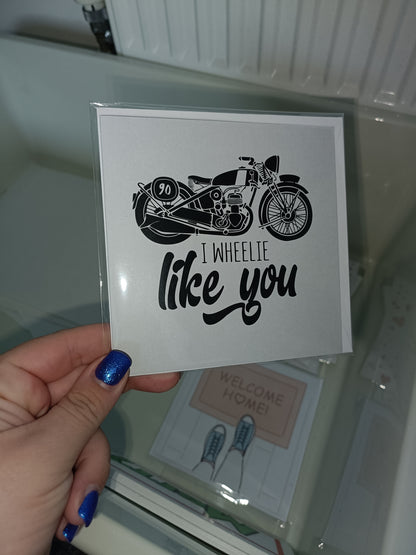 Valentines Card | I Wheelie Like You | Cute Valentine's Card | Funny Valentine's Card