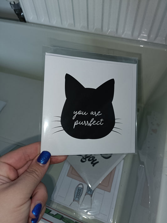 SALE - Valentines Card | Anniversary Card | You Are Purrfect | Love Card | Couples Card