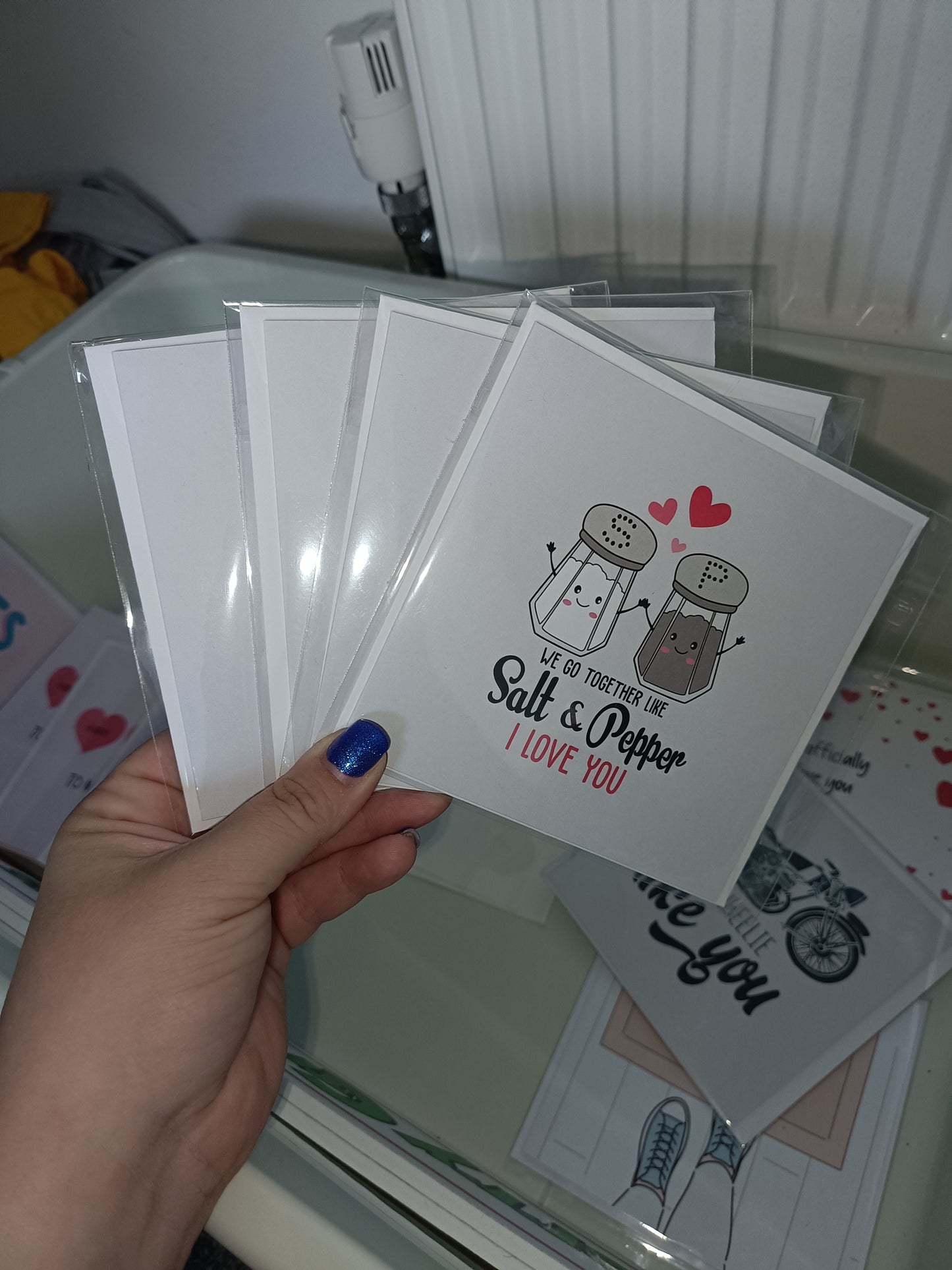 Valentines Card | Anniversary Card |  We Go Together Like Salt & Pepper, I Love You | Couples Card