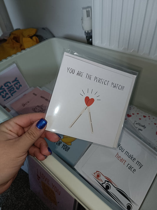 SALE | Wedding Day Card | You Are The Perfect Match | Engagement Card