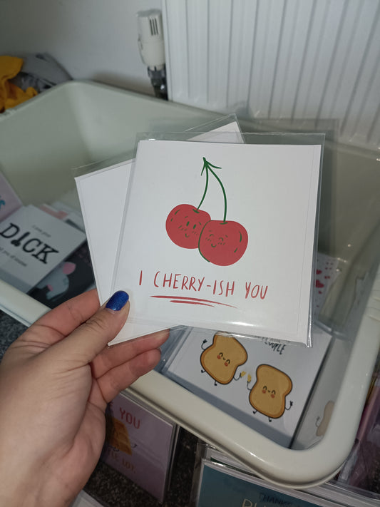 SALE | Valentine's Day Card | I Cherry-ish You | Anniversary Card | Friend Appreciation Card