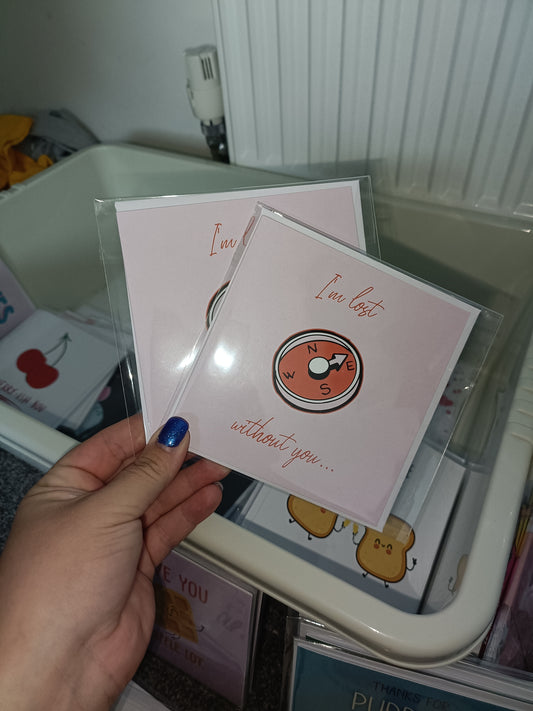 SALE | Valentine's Day Card | I'm Lost Without You | Anniversary Card