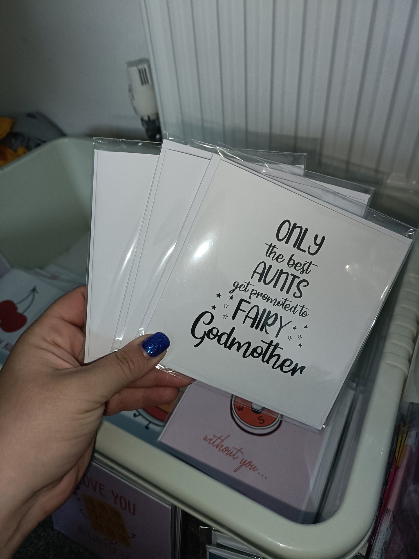 Godmother Card | Only The Best Aunts Get Promoted To Fairy Godmother | Christening Card