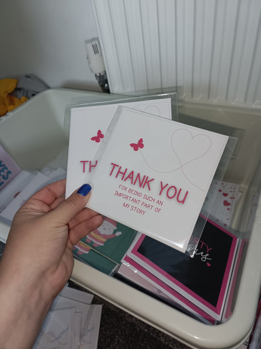 SALE | Teacher Card | Thank You For Being Such An Important Part Of My Story Butterfly Card