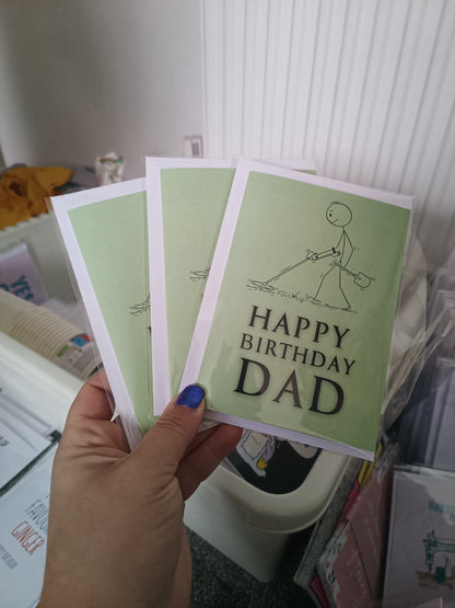 Dad Birthday Card | Metal Detectorist Card | Metal Detecting Hobby Card