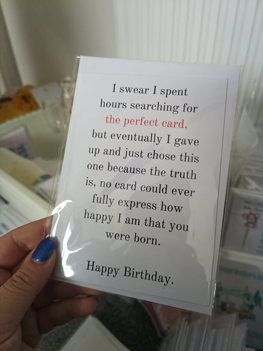 Birthday Card | Searching For The Perfect Card | Funny Card | Joke Card