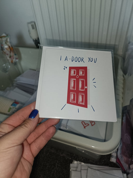 Valentines Card | Anniversary Card | I A-Door You | Cute Valentine's Card | Funny Valentine's Card | Love Card | Couples Card
