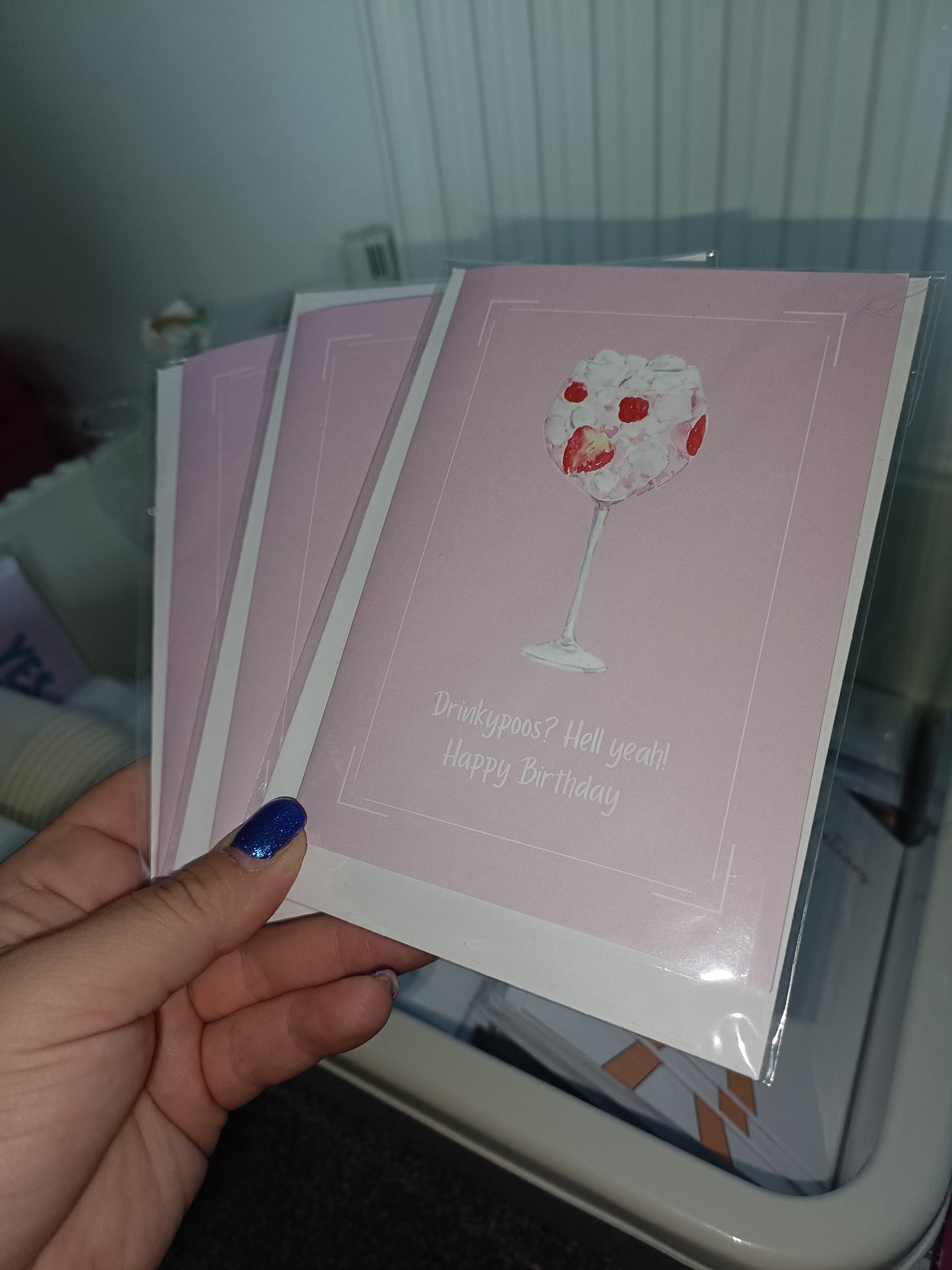 SALE - Birthday Card | Drinkypoos Gin Card