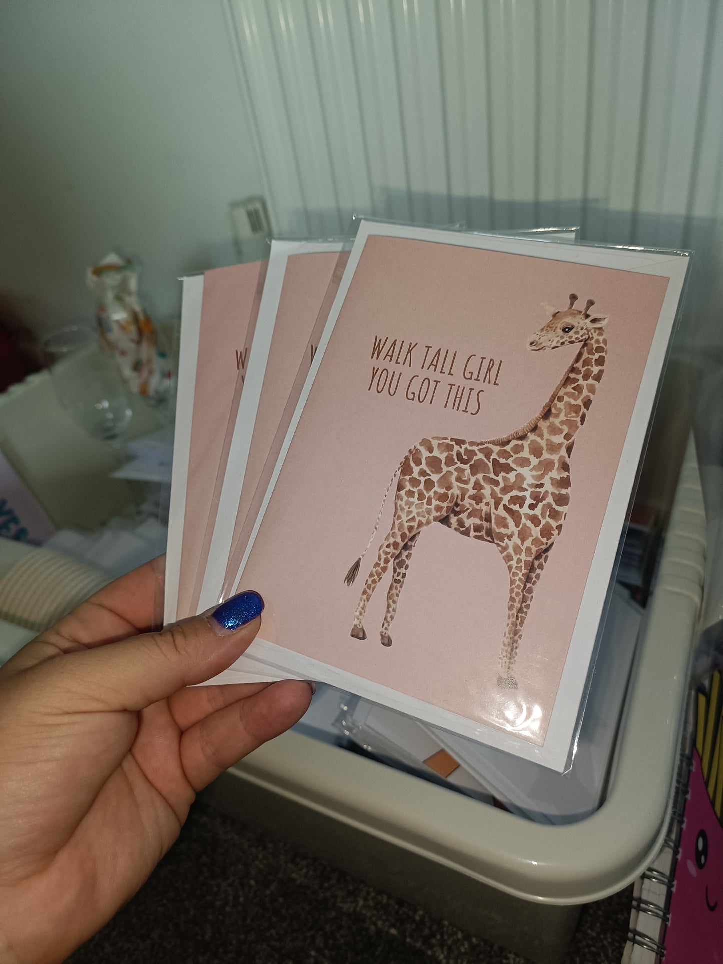 Motivational Card | Walk Tall Girl, You Got This | Positive Card