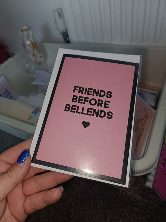 SALE - Valentines Card | Friend Card | Friends Before Bellends | Galentines Day Card