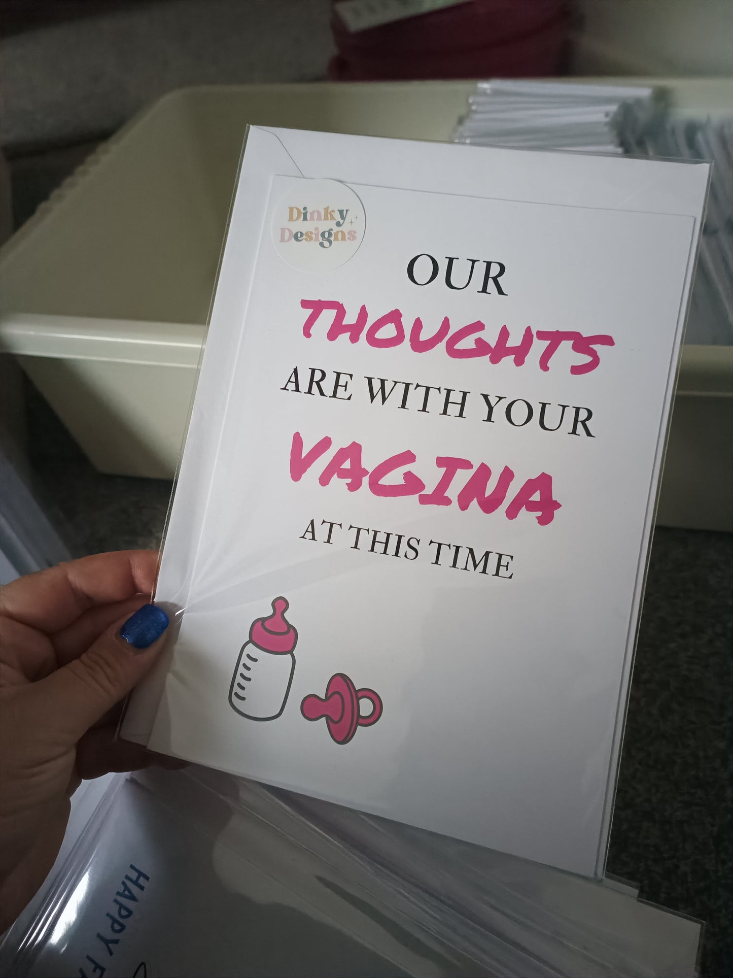 SALE - New Baby Card | Baby Shower | Funny Rude Card