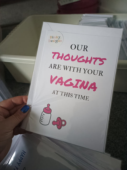 SALE - New Baby Card | Baby Shower | Funny Rude Card