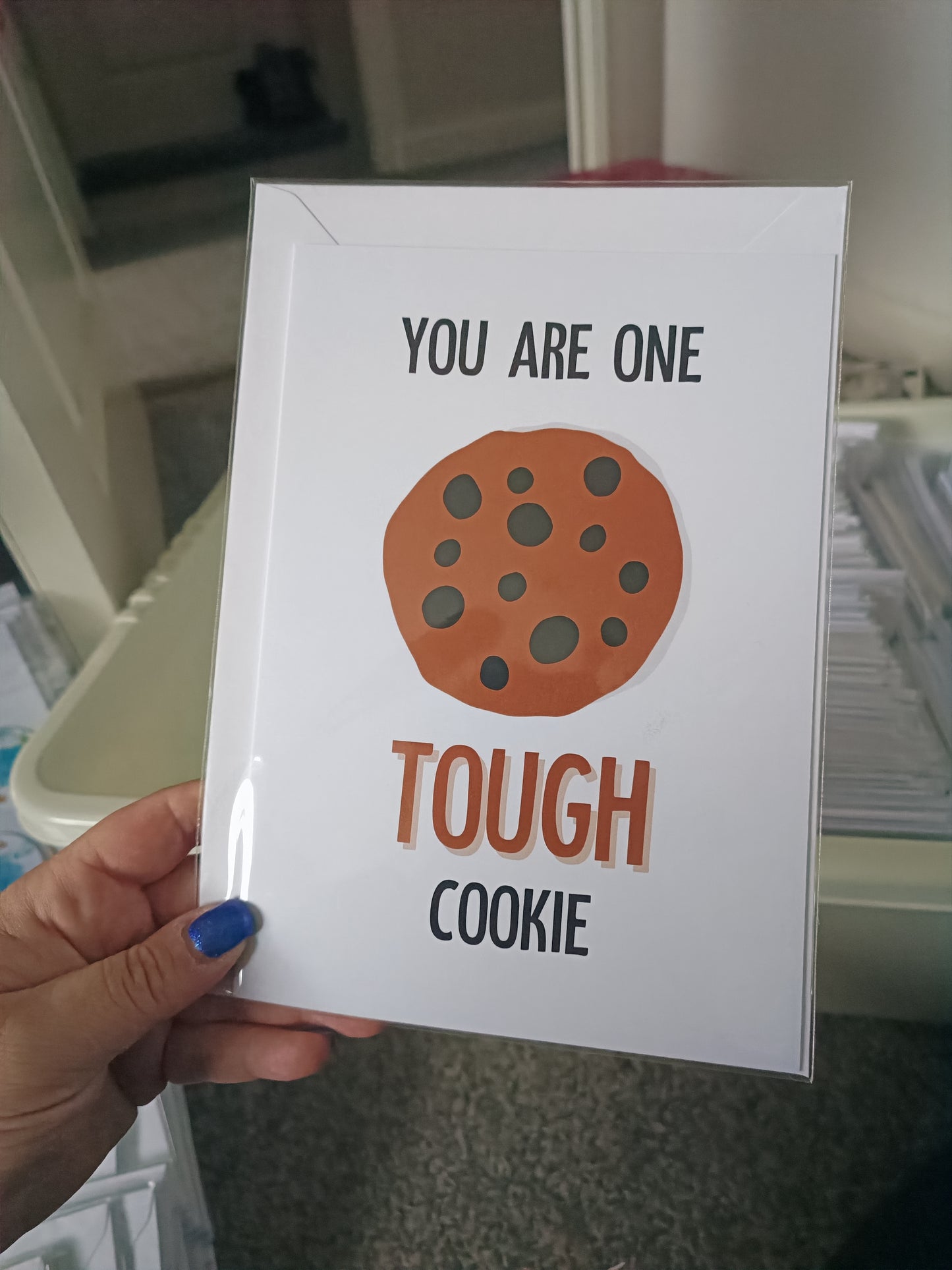 Thinking Of You Card | You Are One Tough Cookie | Get Well Soon Card