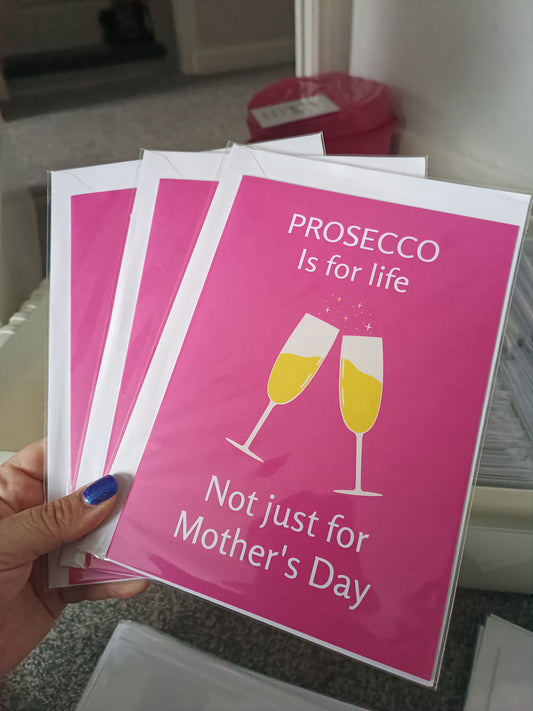 SALE - Mother's Day Card | Prosecco Card