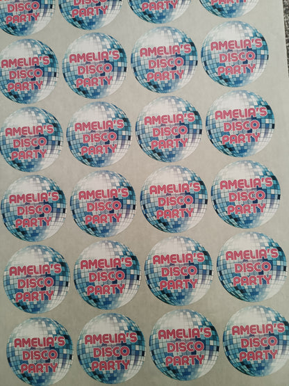 Disco Diva Stickers | Various Sizes | Disco Birthday Hen Party Supplies | Disco Theme Party