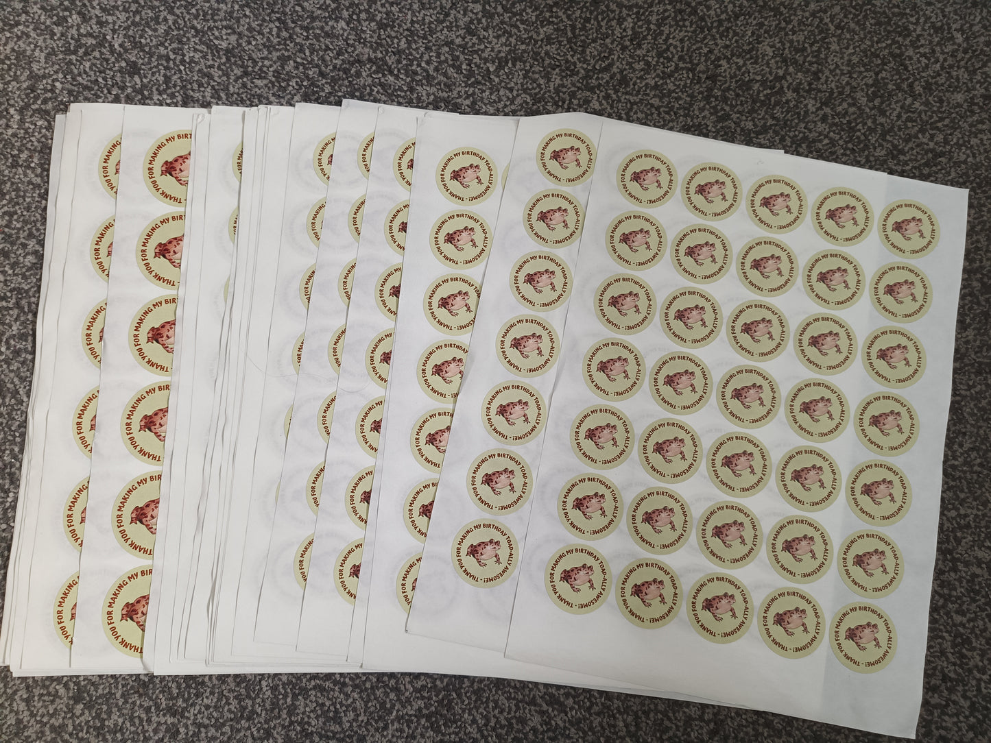 Reptile Toad/Frog Party Stickers | Circle Stickers | Sticker Sheet | Party Stickers