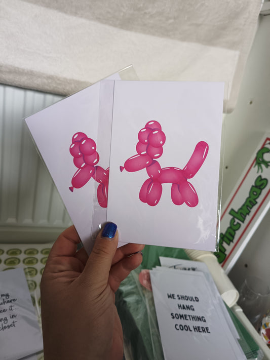 SALE | 6x4 Pink Balloon Dog Print | Image Print