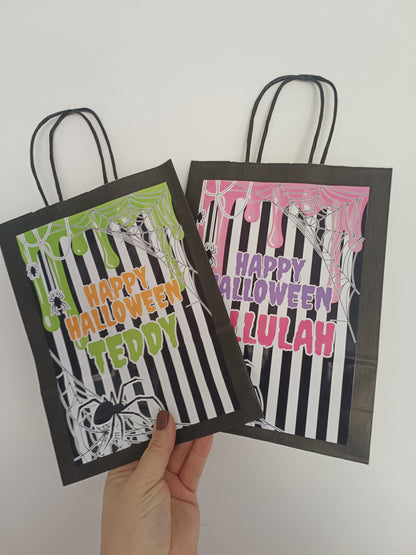 Personalised Halloween Gift Bags | Halloween Treat Bags | Halloween Party Bags