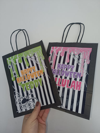 Personalised Halloween Gift Bags | Halloween Treat Bags | Halloween Party Bags