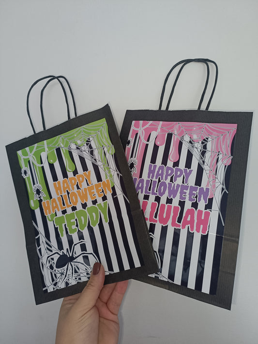 Personalised Halloween Gift Bags | Halloween Treat Bags | Halloween Party Bags