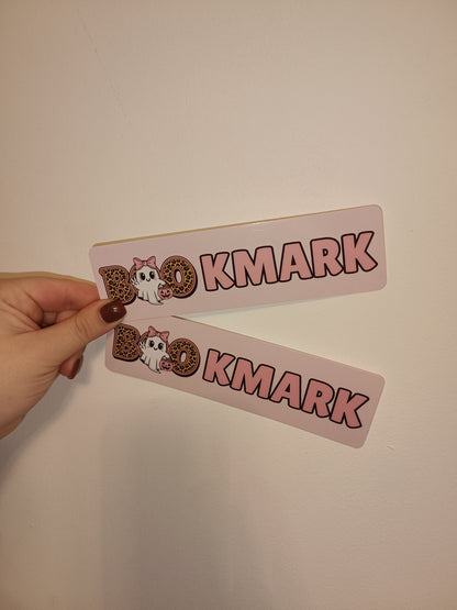 Halloween Bookmark | Pink Orange Halloween Ghost Bookmark | Halloween Treats | Halloween Gift Ideas
