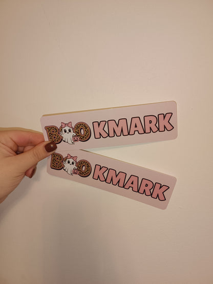 Halloween Bookmark | Pink Orange Halloween Ghost Bookmark | Halloween Treats | Halloween Gift Ideas