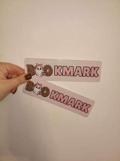 Halloween Bookmark | Pink Orange Halloween Ghost Bookmark | Halloween Treats | Halloween Gift Ideas