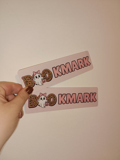 Halloween Bookmark | Pink Orange Halloween Ghost Bookmark | Halloween Treats | Halloween Gift Ideas