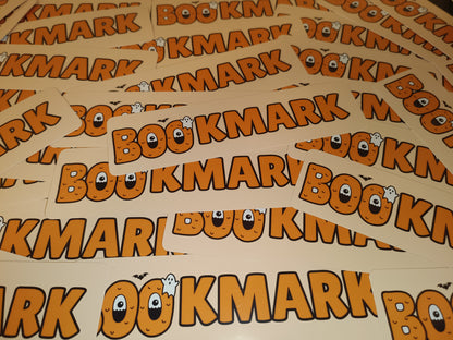 Halloween Bookmark | Pink Orange Halloween Ghost Bookmark | Halloween Treats | Halloween Gift Ideas