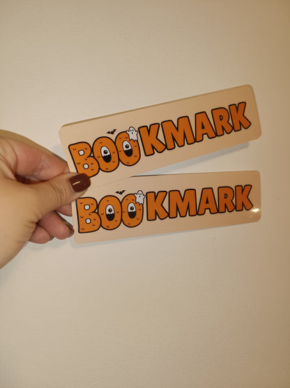 Halloween Bookmark | Pink Orange Halloween Ghost Bookmark | Halloween Treats | Halloween Gift Ideas