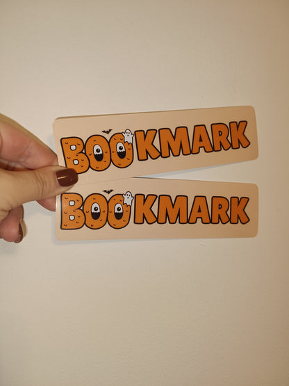 Halloween Bookmark | Pink Orange Halloween Ghost Bookmark | Halloween Treats | Halloween Gift Ideas