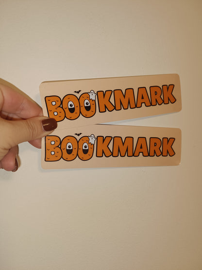 Halloween Bookmark | Pink Orange Halloween Ghost Bookmark | Halloween Treats | Halloween Gift Ideas