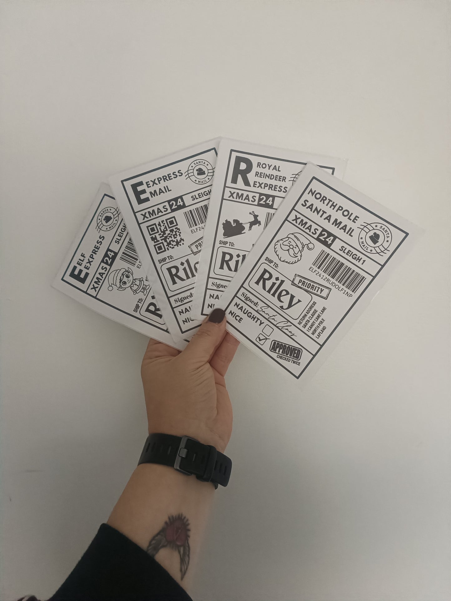 Christmas Labels | Personalised Christmas Parcel Stickers | Christmas Ideas