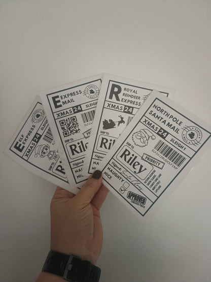Christmas Labels | Personalised Christmas Parcel Stickers | Christmas Ideas