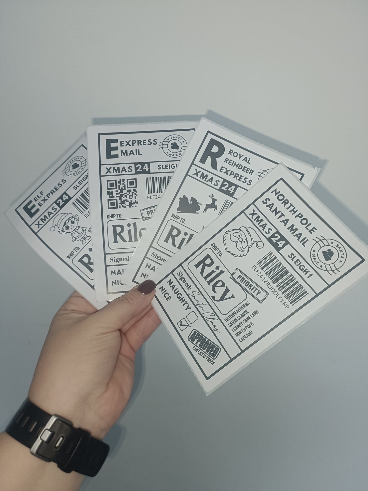 Christmas Labels | Personalised Christmas Parcel Stickers | Christmas Ideas