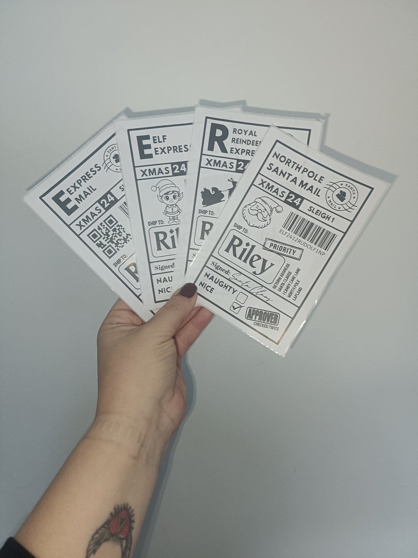 Christmas Labels | Personalised Christmas Parcel Stickers | Christmas Ideas