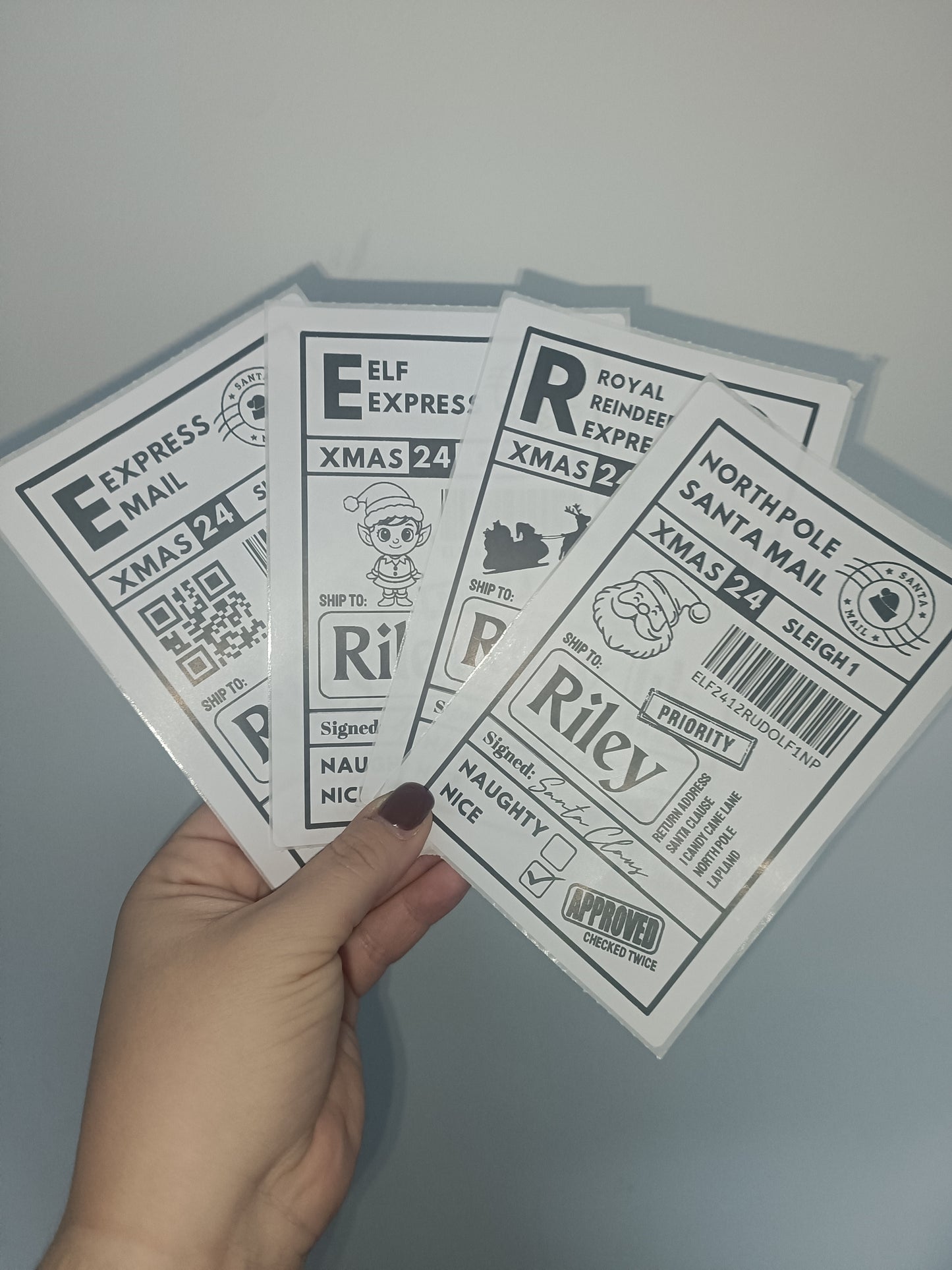 Christmas Labels | Personalised Christmas Parcel Stickers | Christmas Ideas