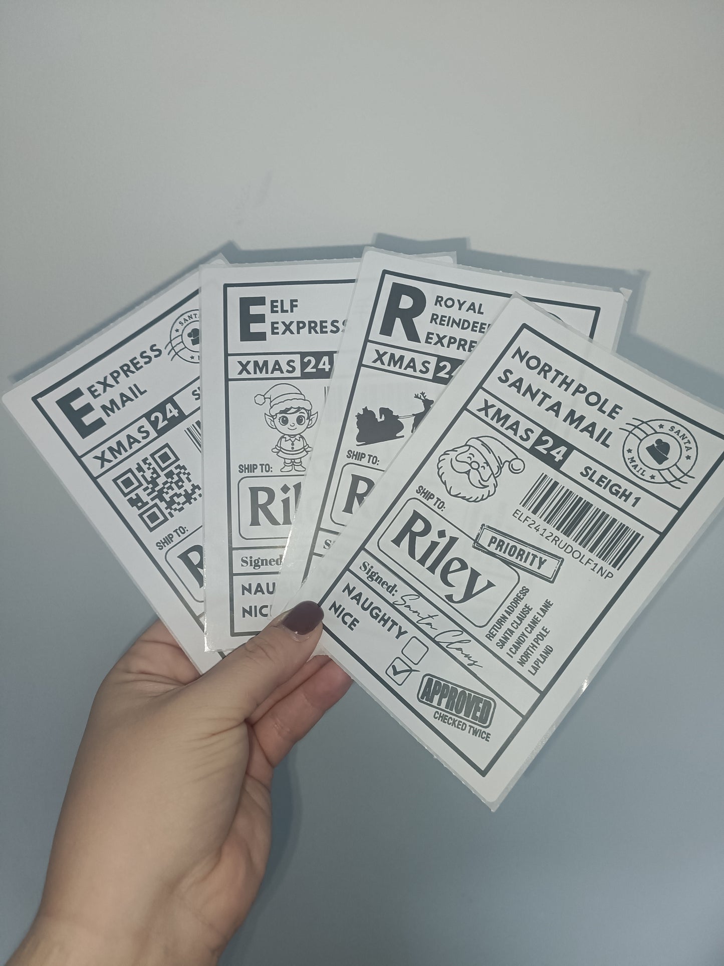 Christmas Labels | Personalised Christmas Parcel Stickers | Christmas Ideas