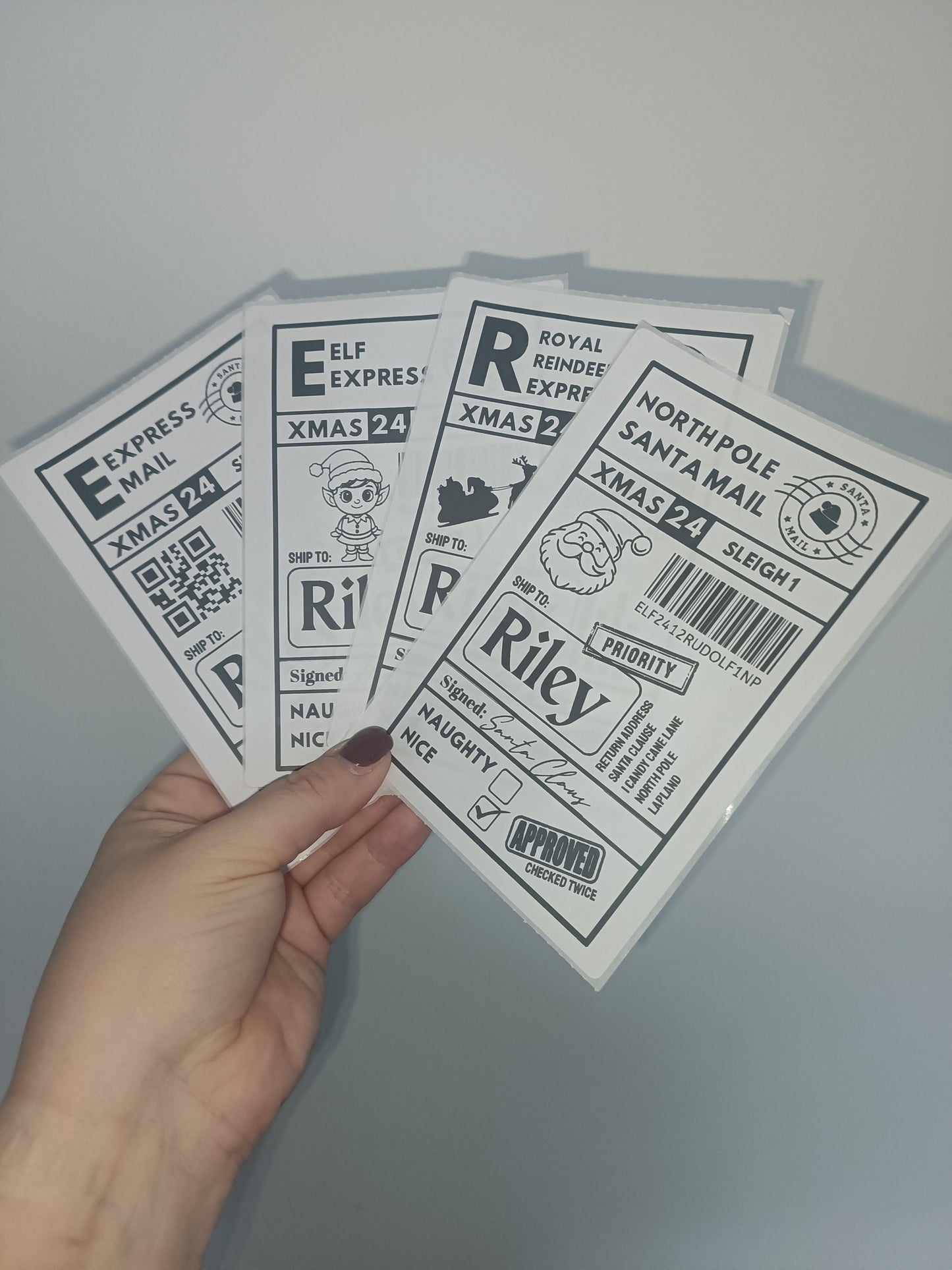 Christmas Labels | Personalised Christmas Parcel Stickers | Christmas Ideas