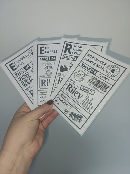 Christmas Labels | Personalised Christmas Parcel Stickers | Christmas Ideas