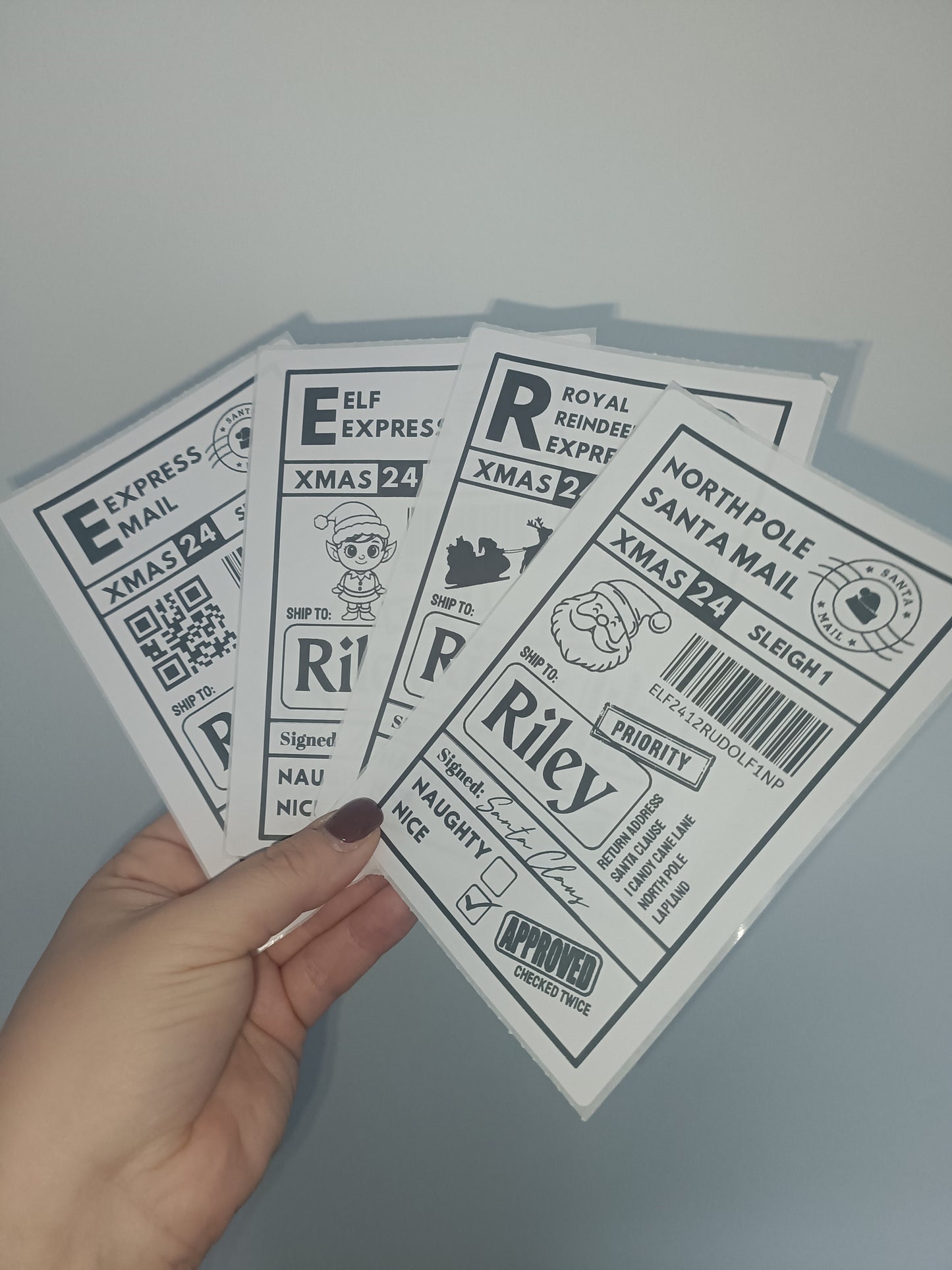 Christmas Labels | Personalised Christmas Parcel Stickers | Christmas Ideas