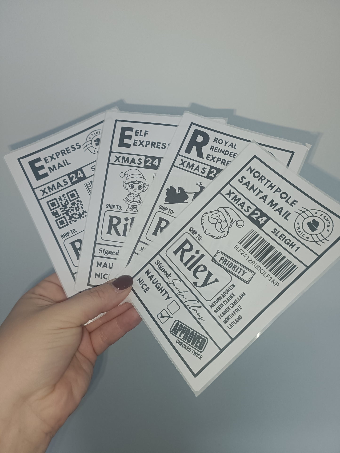 Christmas Labels | Personalised Christmas Parcel Stickers | Christmas Ideas