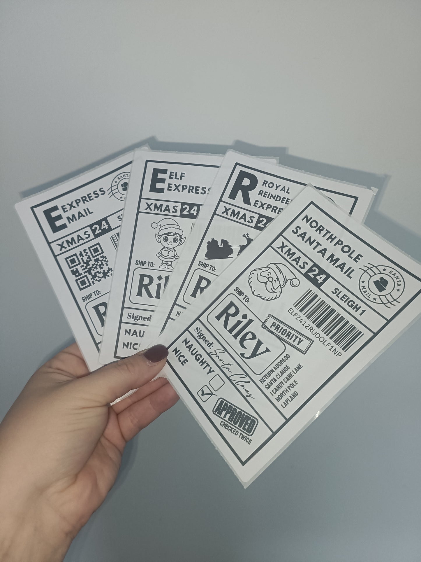 Christmas Labels | Personalised Christmas Parcel Stickers | Christmas Ideas