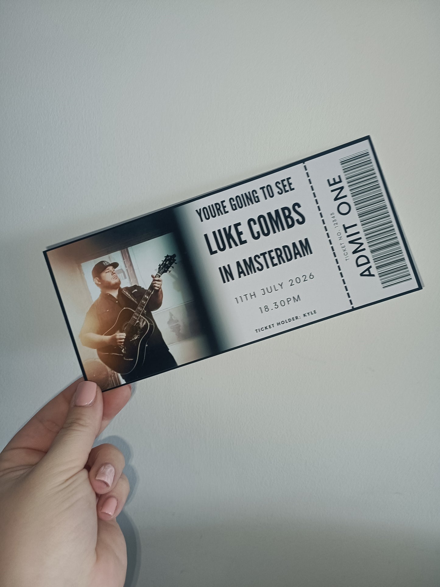 Custom Surprise Ticket Print | Personalised Ticket Voucher | Gift Idea | ANY DESIGN