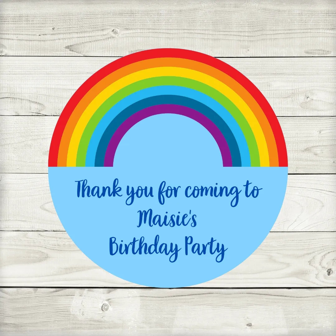 Rainbow Stickers | Various Sizes | Rainbow Party Supplies | Rainbow Theme Party